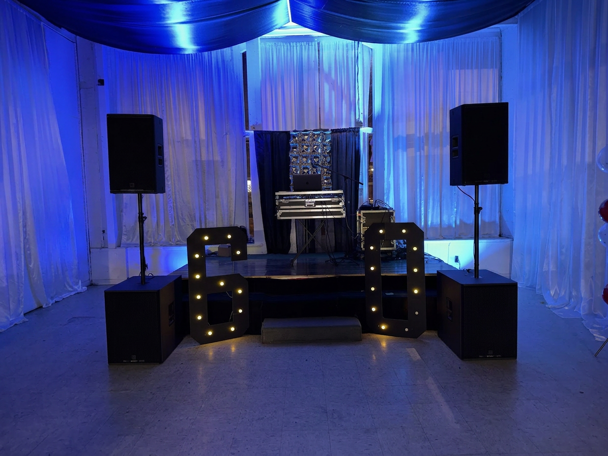 DJ services Remove speakers near Cerwin Vega.